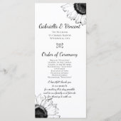 Het programma voor het binden van zwarte en witte programmakaart (Voorkant)