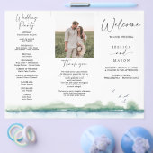 Het programma voor het huwelijk van het bergmeer v flyer (Enkel)