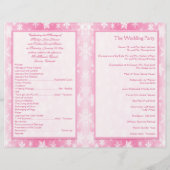 Het programma voor het weddenschap tussen roze en  (Achterkant)