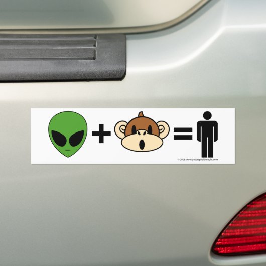 Het project Terrestrial Freewill Bumpersticker (Op auto)