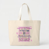 Het project van Doom Bookcase Quilt rond 2015 Grote Tote Bag (Voorkant)