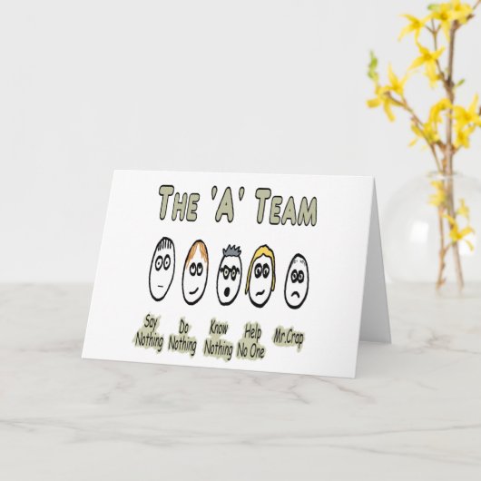 Het projectbeheer van het A-team Kaart (Gele Bloem)