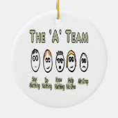 Het projectbeheer van het A-team Keramisch Ornament (Achterkant)