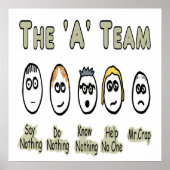 Het projectbeheer van het A-team Poster (Voorkant)