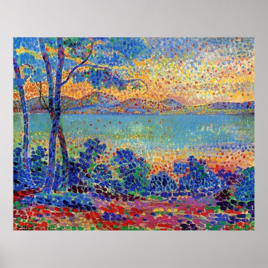 Het Provençaalse landschap van Henri-Edmond Cross Poster (Voorkant)