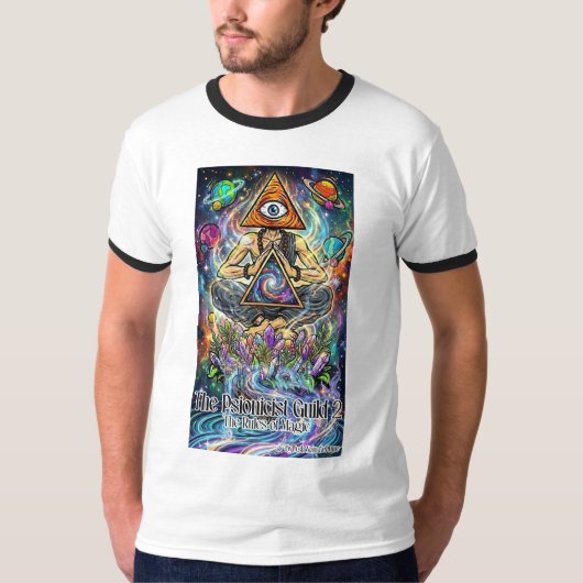 Het Psionicist Gilde 2 Ringer T-Shirt (Voorkant)