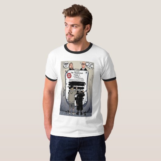 Het Psionicist Gilde 3 Ringer T-Shirt (Voorkant volledig)