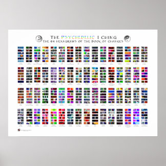 Het Psychedelic I Ching Poster