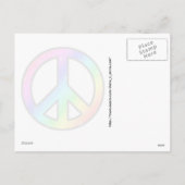 Het psychedelische Briefkaart van de Vrede van de (Achterkant)