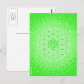 Het psychedelische Heilige Ontwerp van Chakra van Briefkaart (Voorkant / Achterkant)