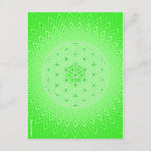 Het psychedelische Heilige Ontwerp van Chakra van Briefkaart