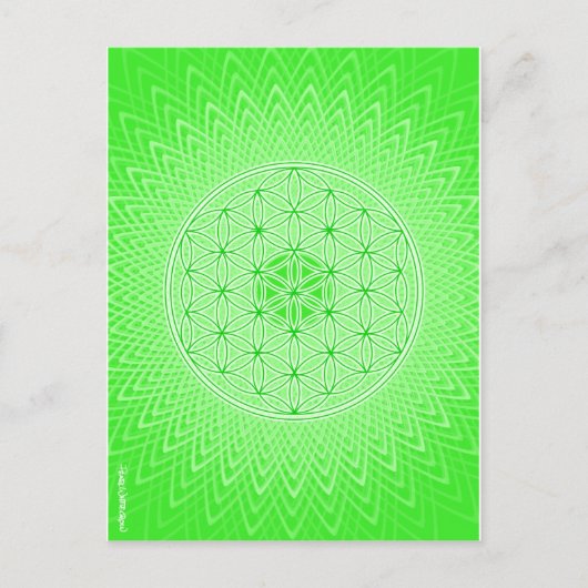 Het psychedelische Heilige Ontwerp van Chakra van Briefkaart (Voorkant)