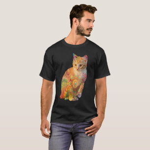 Het psychedelische Shirt van de Kat, het Shirt van