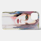 Het Psychische Waterverf Modern Kunst Portret Case-Mate iPhone Case (Achterkant (horizontaal))