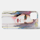 Het Psychische Waterverf Moderne Kunstportret Case-Mate iPhone Case (Achterkant (horizontaal))