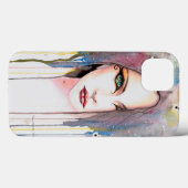 Het Psychische Waterverf Moderne Kunstportret Case-Mate iPhone Case (Achterkant (horizontaal))