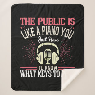 Het publiek is een piano sherpa deken