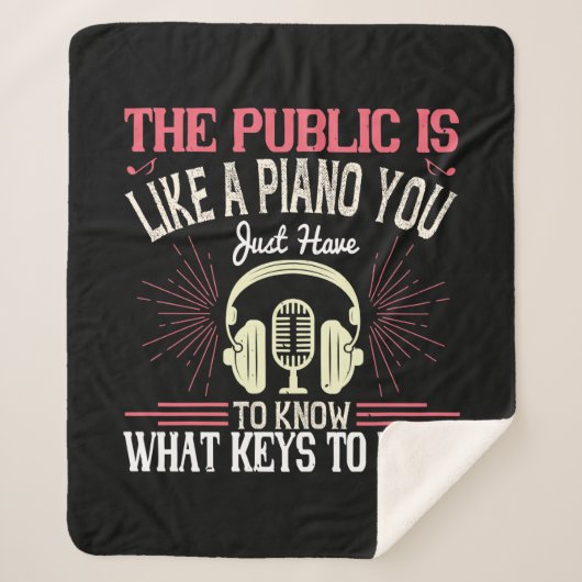 Het publiek is een piano sherpa deken (Voorkant)