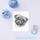 Het Pug-portret | Mopshond Gezicht Flyer (Enkel)
