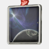 Het pulsaraardsysteem metalen ornament (Links)