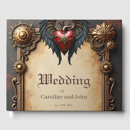 Het pulserende hart van de mechanica, gastenboek (Voorkant)