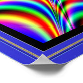 Het pulserende Web van de Spin van Kleuren Poster (Hoek)