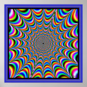 Het pulserende Web van de Spin van Kleuren Poster (Voorkant)