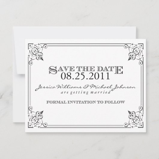 Het Punk monster bewaart de Datum Save The Date (Voorkant)