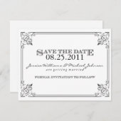 Het Punk monster bewaart de Datum Save The Date (Voorkant / Achterkant)