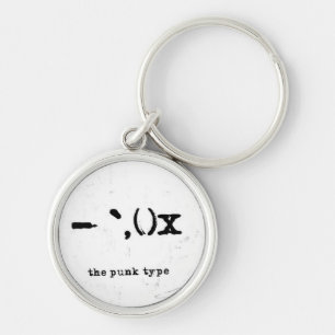 het punk-type sleutelhanger