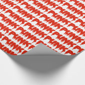 Het PUNK Verpakken papier-Rode Txt van de Cadeaupapier (Hoek)