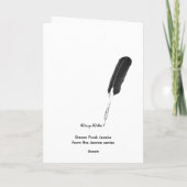 Het Punk Wenskaart Jeanie van de stoom Kaart (Achterkant)