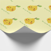 Het Punny Lemon Pattern van de Dag drukken Cadeaupapier (Hoek)