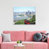 Het punt canvas afdruk (Insitu (Woonkamer))