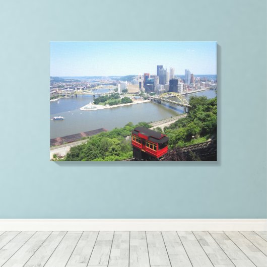 Het punt canvas afdruk (Insitu (Houten vloer))