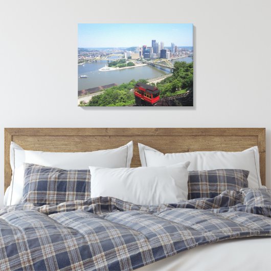 Het punt canvas afdruk (Insitu (Slaapkamer))