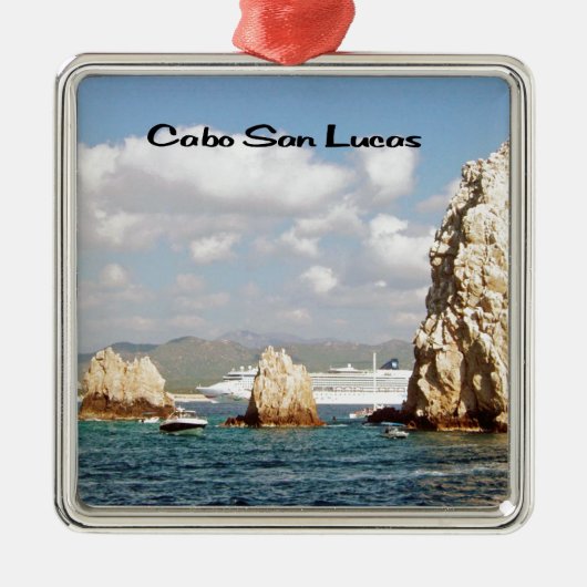 Het punt op Cabo San Lucas Metalen Ornament (Voorkant)