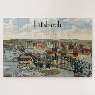 Het punt Pittsburgh van 1931 Grote puzzel Legpuzzel