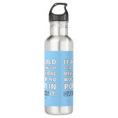 Het punt van dansen Quote Tall Water Bottle Waterfles (Voorkant)