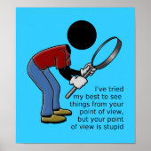 Het punt van Uitzicht is Stomme Poster (Voorkant)