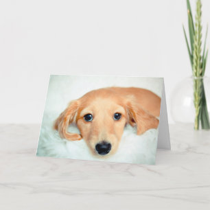 Het puppy dankt u kaardt bedankkaart