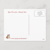 Het Puppy van de buldog past het aan het Feestdagenkaart (Achterkant)