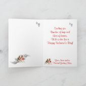 Het Puppy van de buldog past het aan Versie 2 van Feestdagen Kaart (Binnen)