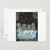 Het "puppy" van Weimaraner van Kerstmis Feestdagenkaart (Voorkant / Achterkant)