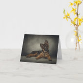 Het puppykaart van de Duitse herder Kaart (Gele Bloem)