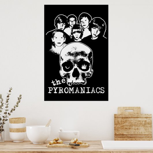 Het Pyromaniakas-Poster Poster (Keuken)