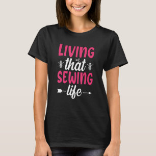 Het quilter van die naaimachine t-shirt