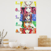 Het Quintessens Quintuplets Potraat Poster (Keuken)