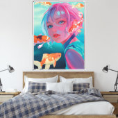 Het raadsel van de diepten canvas afdruk (Insitu (Slaapkamer))