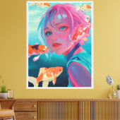 Het raadsel van de diepten canvas afdruk (Insitu (Woonkamer))